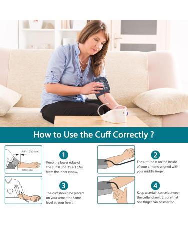 Extra Large Blood Pressure Cuff XXL for Omron BP Meter - Compatible & Adjustable 9-20.5 Inches (22-52cm - Buy Online on GoSupps.com