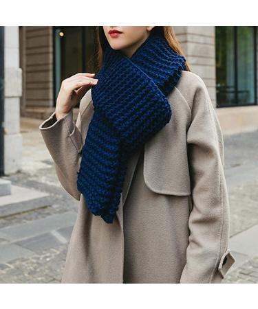 Shop Women's Black Knitted Winter Scarf with Buttons | Cozy Wool Autumn Neck Warmer & Hood Necklace - International Shipping Available - Buy Online on GoSupps.com