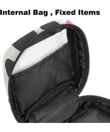 Menstrual Pad Bag with Zipper | Stylish Tampon Pouch for Women & Girls | Eco-Friendly Cow Green Collection - Buy Online on GoSupps.com