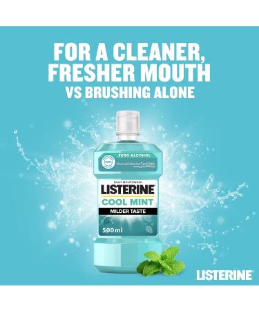 Listerine Mondwater 500 ml Zero Cool Mint - Buy Online on GoSupps.com