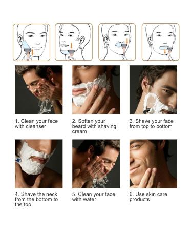 Men's Shaving Set - Gold Manual Double Edge Safety Razor & Washable Beard Grooming Kit for Men - Buy Online on GoSupps.com