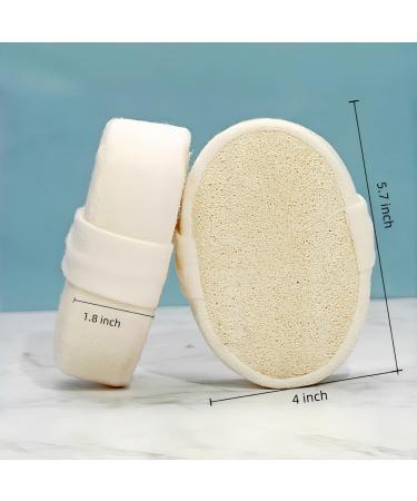 Natural Loofah Exfoliating Body Scrubber - Thickened Bath Shower Sponge for Men & Women | Face Scrubber & Skin Care Lufa Loufas (1 Count - Buy Online on GoSupps.com