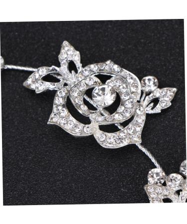 Ipetboom Bridal Wedding Hair Comb Hair Comb Floral Rhinestone Hair Pin Beautiful Bride Issue Card Rhinestone Headband Hair Comb - Buy Online on GoSupps.com