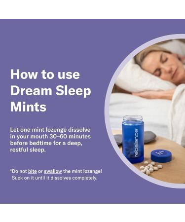 Rebalance Dream Sleep Mints for Restful Nights Melatonin Free Lozenges to Help Calm for a Deep Sleep Sugar-Free 31 Count (1 Month Supply) - Buy Online on GoSupps.com