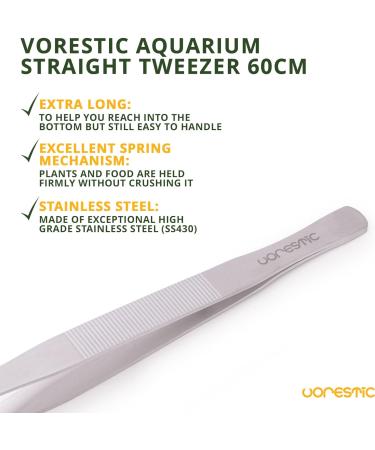 VORESTIC Aquarium Tweezers Long Straight 60 cm Aquascaping Extra Long Tweezers Large - Buy Online on GoSupps.com