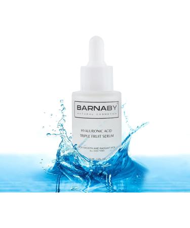 Hyaluronic Acid Triple Fruit Serum | Luxury Pure Hyaluronic Acid Face Serum with Vitamin B5 Anti-Aging Prevent Wrinkles Spots Acne and Blemishes from Barnaby Skincare - Buy Online on GoSupps.com