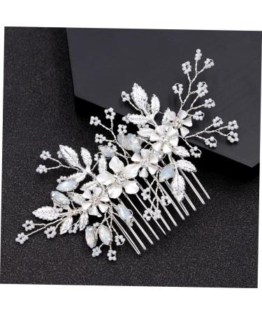 Ipetboom Wedding Hair Comb Tiara Combs Crystal Hair Comb Rhinestone Hair Comb Rhinestone Comb Bride Wedding Millet Beads Bride Comb - Buy Online on GoSupps.com
