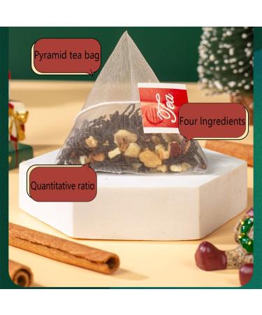 Apple Cinnamon Tea Bags (6g x20bags) 120g Pyramid Tea Bag Flavored Black Tea Leaf Tea - Buy Online on GoSupps.com