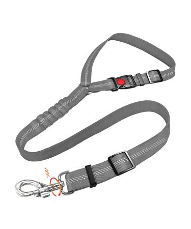 Dog seat belt adjustable dog belt with elastic damping and reflective gray headrest clock belt for all dog breeds cats - Buy Online on GoSupps.com