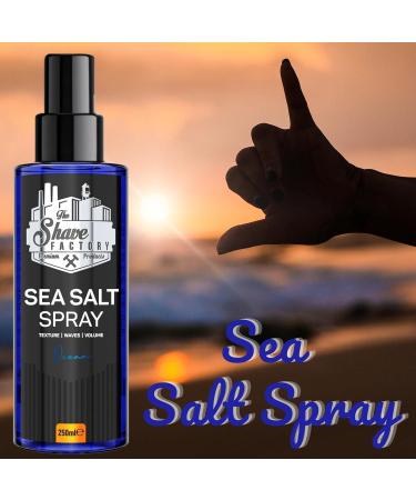 the shave factory Ocean - Sea Salt Spray Salt Water Spray Hair Salt Spray for Hair Volume Spray Texture Spray Hair (3 x 250 ml (8.45 Floz)) - Buy Online on GoSupps.com