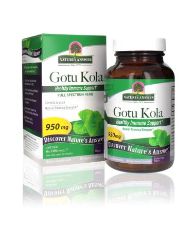 Nature's Answer Gotu Kola 950 mg 90 Vegetarian Capsules