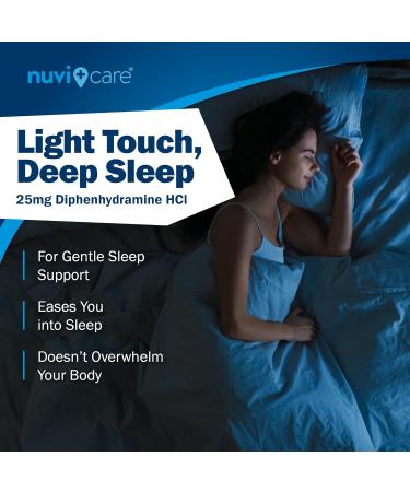 Nighttime Sleep Aid with Diphenhydramine HCl 25 mg - Non Habit Forming Regular Strength Sleeping Pills for Adults - Does Not Contain Pain Reliever - OTC Sleep Aids for Adults (200 Caplets) 200 Caplets (Pack of 1) - Buy Online on GoSupps.com