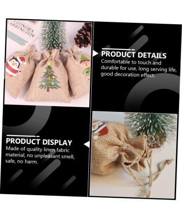 Cabilock 48 Pcs Christmas Sack Calendars Santa Bag Christmas Advent Bags Countdown Blush Beam Port Elder - Buy Online on GoSupps.com
