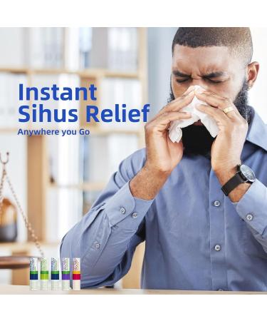 Herb Island 2 in 1 Nasal Stick Inhaler, Nose Refreshing VapoInhaler, Essential Oil Rub, On-The-Go, Freshing, Focus, Awake (5 Pack Mix) Assorted (5 Flavors) - Buy Online on GoSupps.com