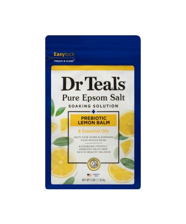 Dr Teal's Solution de trempage au sel d'Epsom pur - M lisse pr biotique aux huiles essentielles - 1 36 kg M lisse aux huiles essentielles