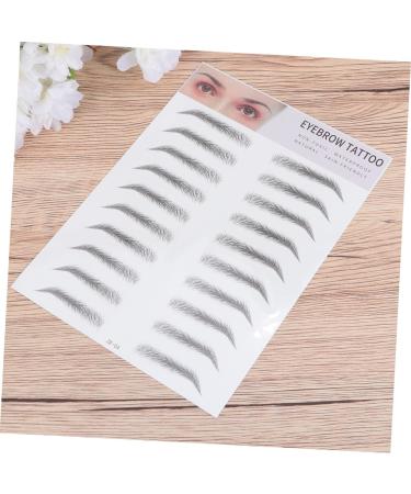 Housoutil 2pcs 3d Eyebrow Stickers Suits Makeup Eyes Brown Natural Simple Eyebrow Tool Women's Clothing 6d - Buy Online on GoSupps.com
