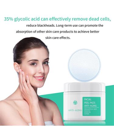 35% Glycolic Acid Peel Pads Exfoliating Face & Body Wipes with B5 & Tea Tree Oil for Pore Minimizing & Even Skin Tone - 1Pcs 2.82oz - Buy Online on GoSupps.com