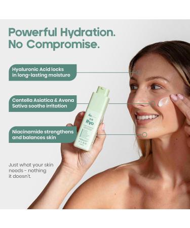 IKI Ryo Emulsion Face Gel Moisturizer Cream - Lightweight Face Lotion with Hyaluronic Acid Niacinamide & Centella Asiatica - Hydrates Soothes & Supports Barrier - For Sensitive & Acne-Prone Skin - Buy Online on GoSupps.com