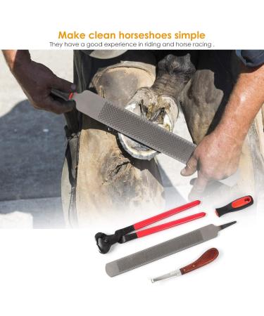 Nicoone Horse Farrier Hoof Trim Tool Kit | 3PC Professional Hoof Cutting Tongs & Horseshoe Care Accessories - Buy Online on GoSupps.com