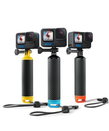 Sametop Floating Hand Grip Waterproof Handle Compatible with GoPro Hero 11, 10, 9, 8, 7, 6, 5, 4, Session, 3+, 3, 2, 1, Hero (2018), Fusion, Max, DJI Osmo Action Cameras (Blue) - Buy Online on GoSupps.com