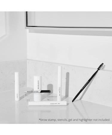 Duo Eyebrow Brush by Madluvv - Professional Angled Eye Brow and Spoolie Brush for Precision Makeup Application - Buy Online on GoSupps.com
