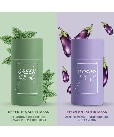 Green Tea Mask Stick Set: Clay Stick Masks for Deep Pore Cleaning & Blackhead Removal (2pc) - Buy Online on GoSupps.com