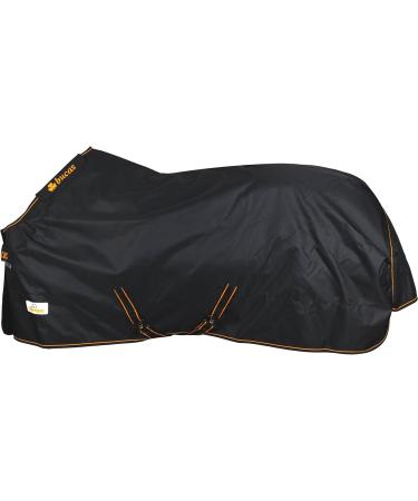 Marengos by Bucas 1200D Winter Blanket | Breathable Waterproof Turnout | Black/Orange | Size 135cm (100g/m Filling) - Buy Online on GoSupps.com