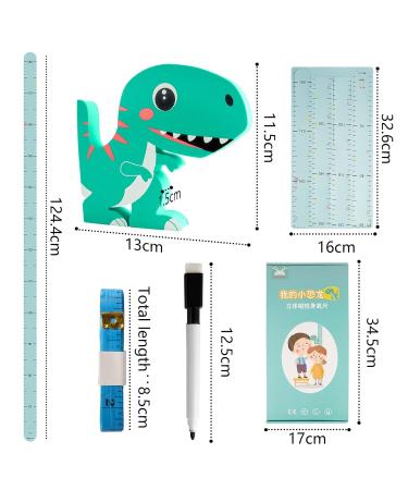 3D Dinosaur Baby Height Chart | Movable Wall Decor for Kids' Rooms | Kindergarten Animal Growth Chart - Buy Online on GoSupps.com