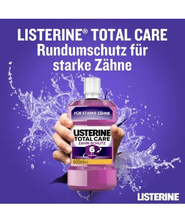 Buy Listerine Total Care Zahn Protection Mouthwash - 6-in-1 Dental Protection (6 x 600ml) - Strong Teeth Anti-Caries International Shipping - Buy Online on GoSupps.com