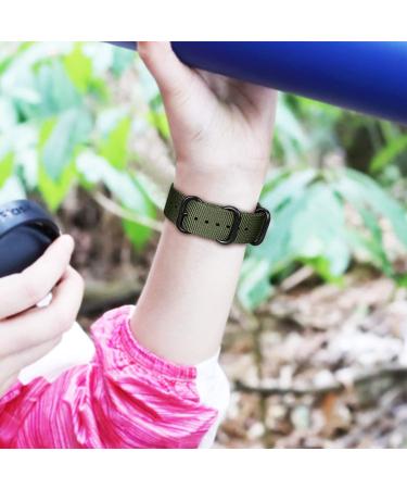 Fintie Band Compatible with Fitbit Charge 2  Soft Woven Nylon Sport Replacement Strap Wrist Bands Compatible with Fitbit Charge 2 HR Smart Fitness Tracker Olive - Buy Online on GoSupps.com