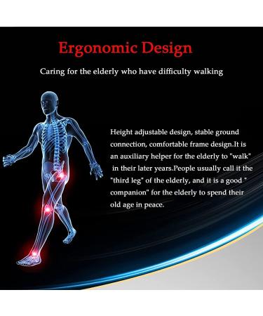 Adult Crutches Aluminum Crutches Adjustable Walking Cane Quadruped Crutches with Led Lights Walking Aid for Men Women Or Teens Convenient Independence Four-legged Silver - Buy Online on GoSupps.com