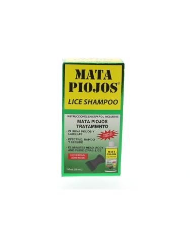 Mata Piojo Shampoo Lice Treatment 2 oz - Shampoo para Piojos (Pack of 3)