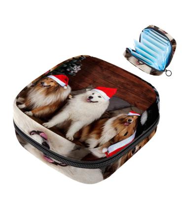 Christmas napkin for dogs puppies portable period pocket for women teenagers girls menstrual cup breastfeeding pillow holder