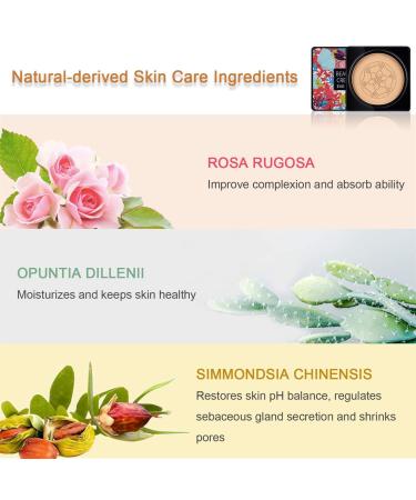 NUIBO Air Cushion CC Cream Mushroom Head Makeup Base Primer Ivory with Two Mushroom Sponges | Moisturizing & Long-Lasting Formula - Buy Online on GoSupps.com