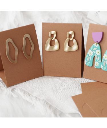 Temlum 50 Pcs Standing Earring Display Cards | Earring Holder Cards for Small Business | Jewelry Packaging Supplies - Buy Online on GoSupps.com