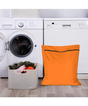 Aoliandatong Pet Laundry Bag - Large Size Hair Remover Wash Bag for Dogs, Cats, Horses, and Rabbits - Prevents Pet Hair Blockage in Washing Machine (Orange) - Buy Online on GoSupps.com