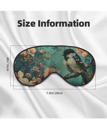 Buy SSIMOO Flower and Bird Art Soft Sleep Eye Mask - Breathable Travel Eye Patch for Women - Perfect for Relaxation and Comfort - Buy Online on GoSupps.com