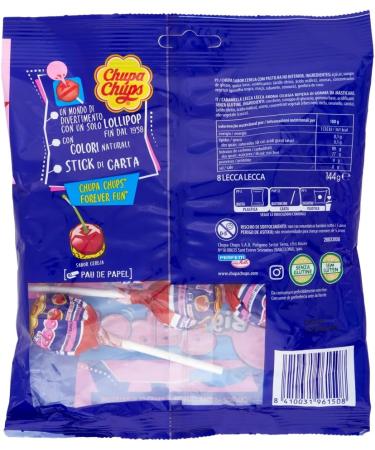  Italian Gourmet E.R. Set of 6 Chupa Chups Cherry Flavour Big Babol Lollipops 8 Cherry Flavours 144g + Italian Gourmet Polpa 400g - Buy Online on GoSupps.com