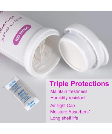 100 Strips Vaginal Health pH Test Monitor - Maintain Feminine Balance & Prevent Infections - Buy Online on GoSupps.com