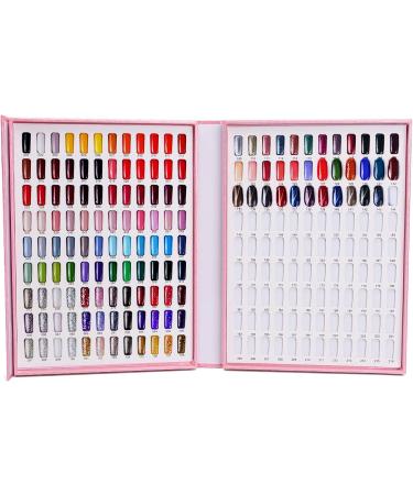 Noverlife 216 Nail Color Chart Display Book with False Nail Tips - Pink - Buy Online on GoSupps.com