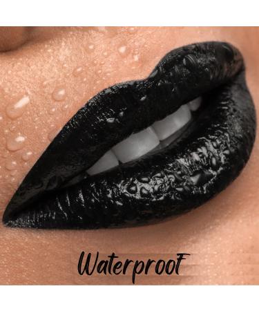 Black Matte Lipstick - Lightweight, Velvet Smooth Finish, Long Lasting & Waterproof - Buy Online on GoSupps.com