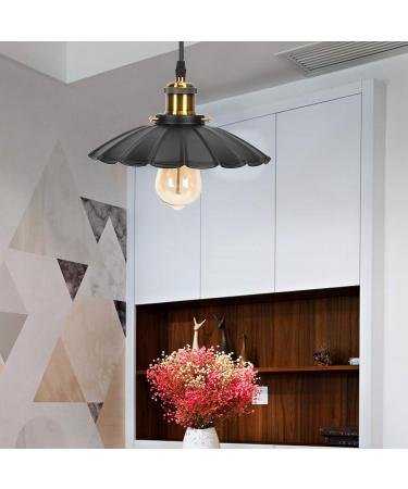 Industrial Metal Retro Pendant Light | Vintage Umbrella-Shaped Fixture for Restaurants Halls and Kitchens | Adjustable Cord Length | Durable Decor - Buy Online on GoSupps.com
