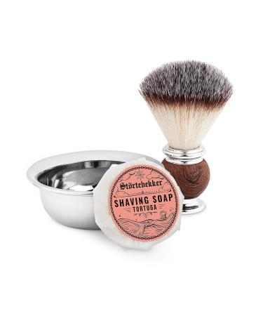 St rtebekker Premium Razor Soap Tortuga 70g x 3 - Handmade Vegan Shaving Soap for Men & Women - Perfect for Smooth Shaving Foam - 210g Total - Buy Online on GoSupps.com