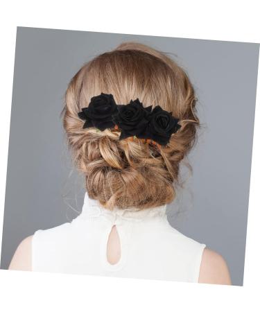 FOMIYES 2 Sets Rose Hair Clip Rose Hairpin for Women Wedding Flower Hair Accessories Floral Hair Clip Wedding Hair Comb Flower for Hair Bridal Bride Flower Girl Iron Artificial Flower - Buy Online on GoSupps.com
