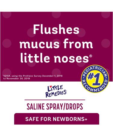 Little Remedies Saline Spray and Drops for Newborns - 0.5 fl oz (Pack of 1) - Buy Online on GoSupps.com