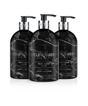 Baylis and Harding Elements Dark Fig and Amber Hand Wash, 500ml (Pack of 3)
