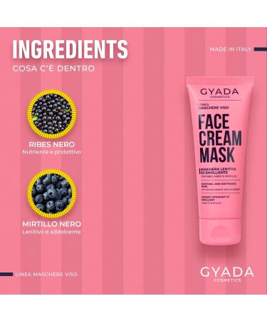  GYADA COSMETICS GYADA COSMETICS Lenitiva Ed Emollient Face Mask Improves the Appearance of Dry Delicate and Sensitive Hair Moisturising Formula Blackberry and Raspberry Oil 75 ml - Buy Online on GoSupps.com