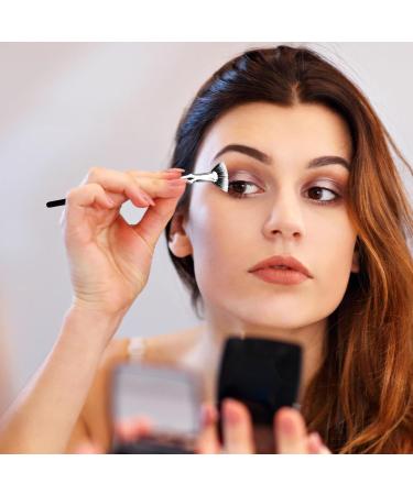 Bent Lash Fan Brush - 120 Angled Fan Shaped Mascara Clumps Removal Brushes Brow Groomers & Lash Combs Lash Wand Brush Mascara Applicator Eyelash Definer Comb Eyelash Separator Cosmetic Brushes - Buy Online on GoSupps.com