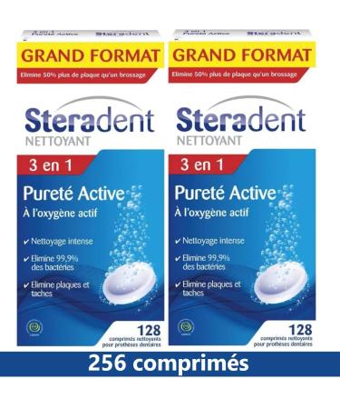St radent - Comprim s Nettoyant Puret Active 256 Comprim s - Prix Unitaire - Livraison Gratuit En France M tropolitaine Sous 3 Jours Ouverts 128 unit (Lot de 2)
