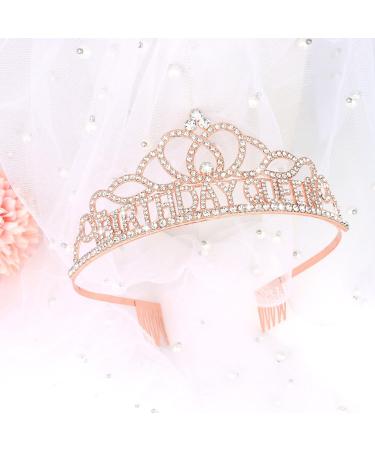 CIEHER Birthday Headband Rose Gold Birthday Decorations - Buy Online on GoSupps.com